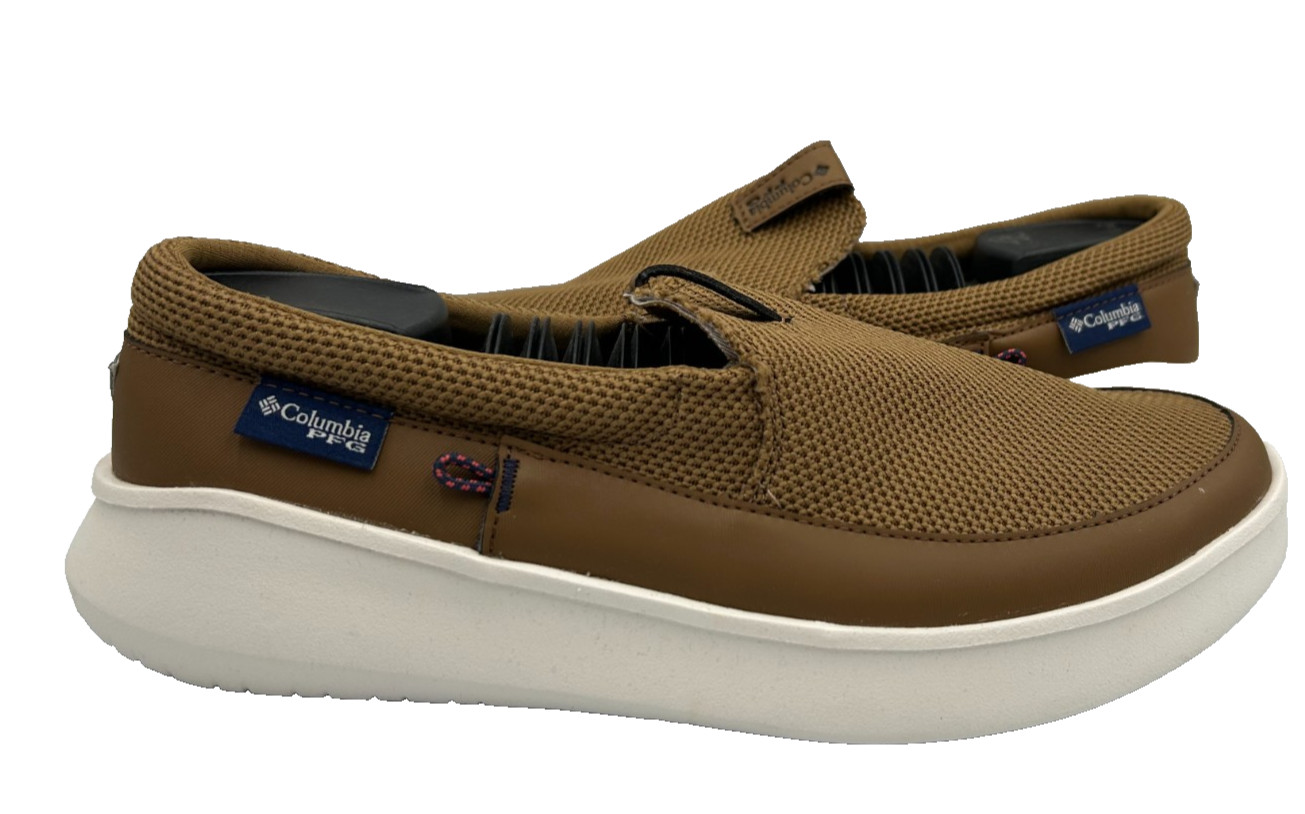 Columbia Men’s PFG Boatside Breathe Slip On Fishing Shoes Brown Size:12 120G