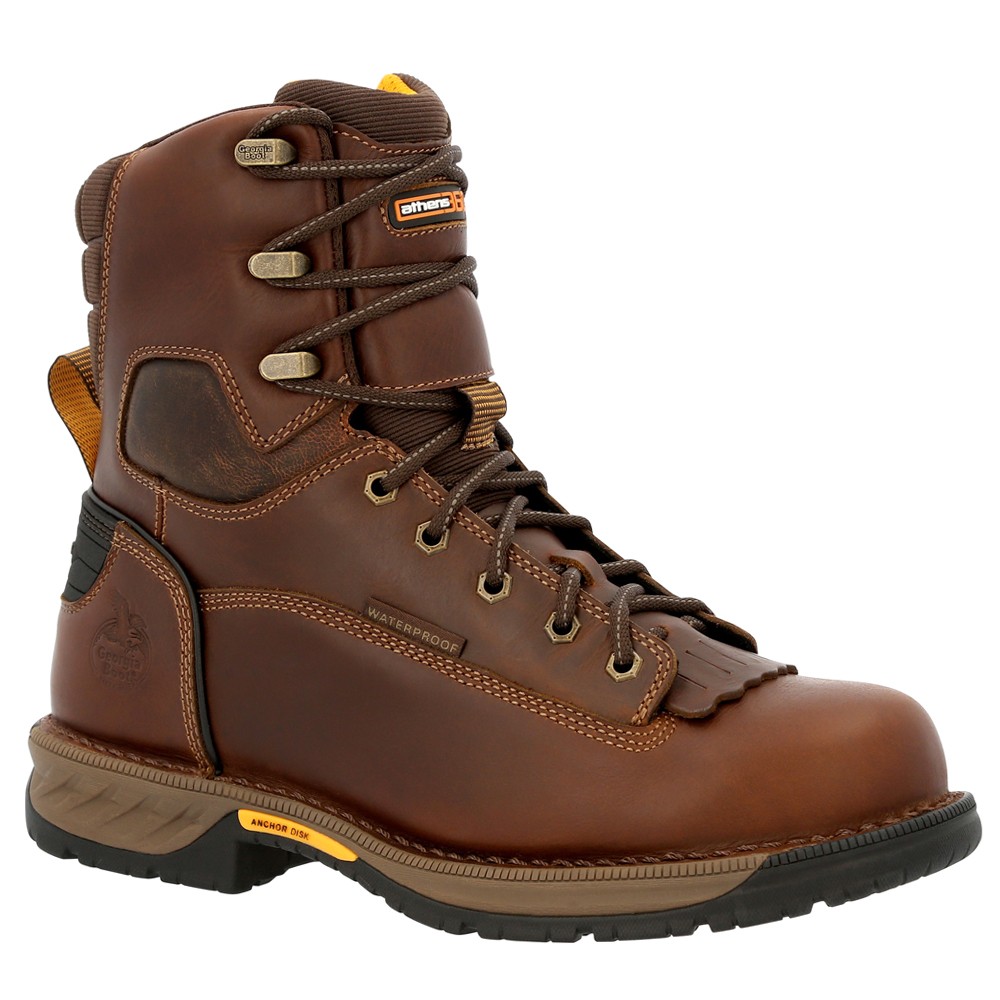 Georgia Boots Athens 360 8 Inch Waterproof Soft Toe Work Mens Brown GB00469