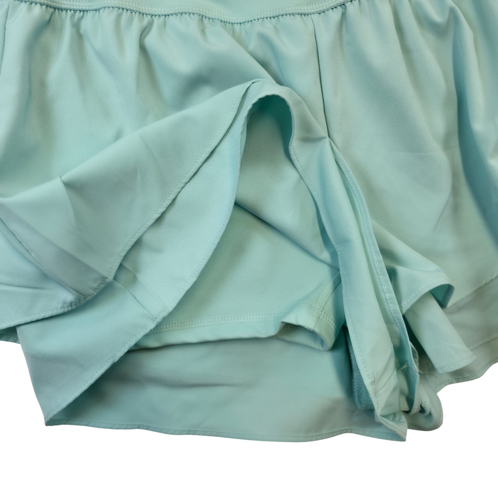 YOGALICIOUS LUX Lightstreme Flirty 2 in 1 Skort Shorts Aqua Teal XL NWT