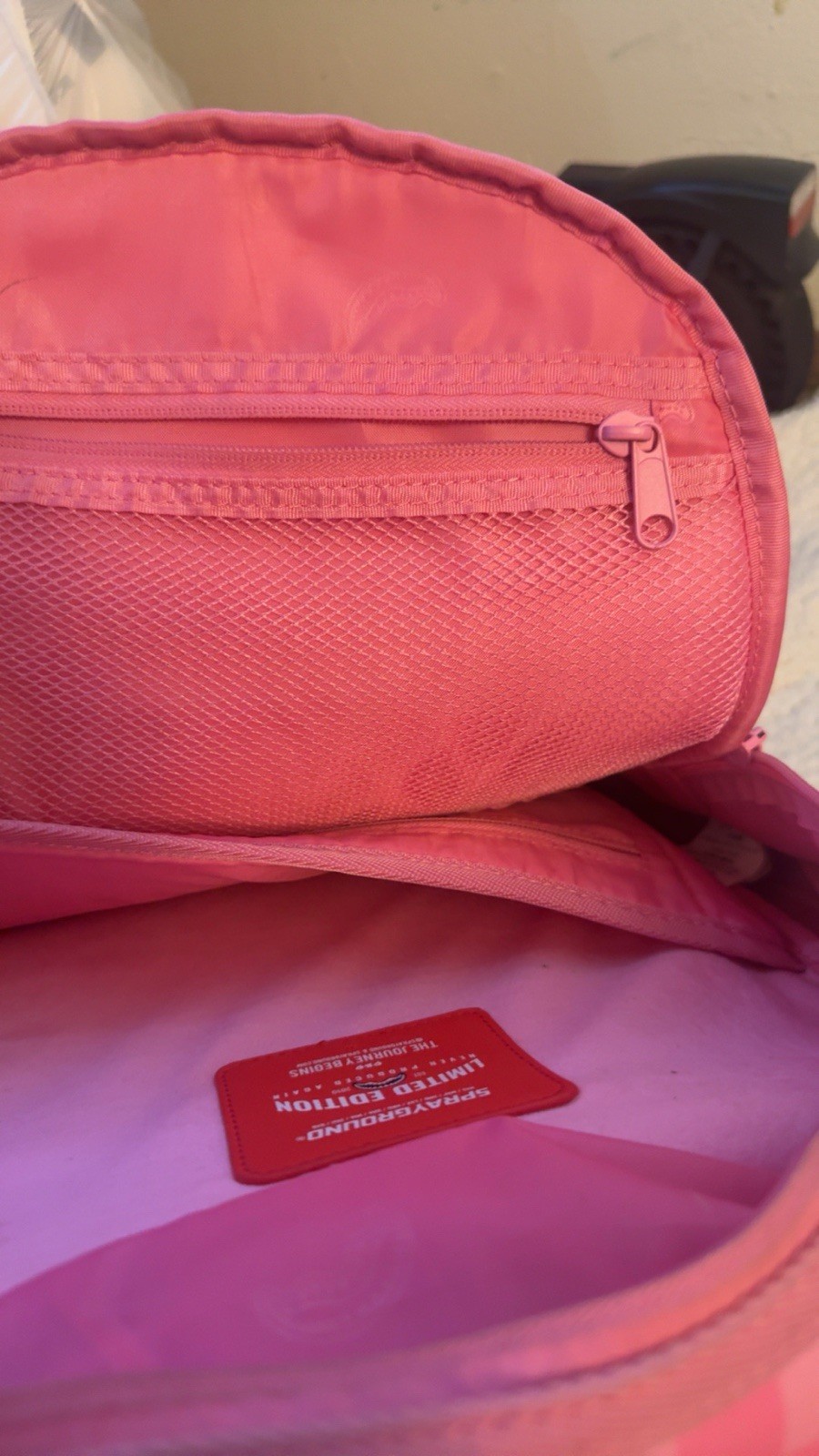 Pink Spray Ground Backpack