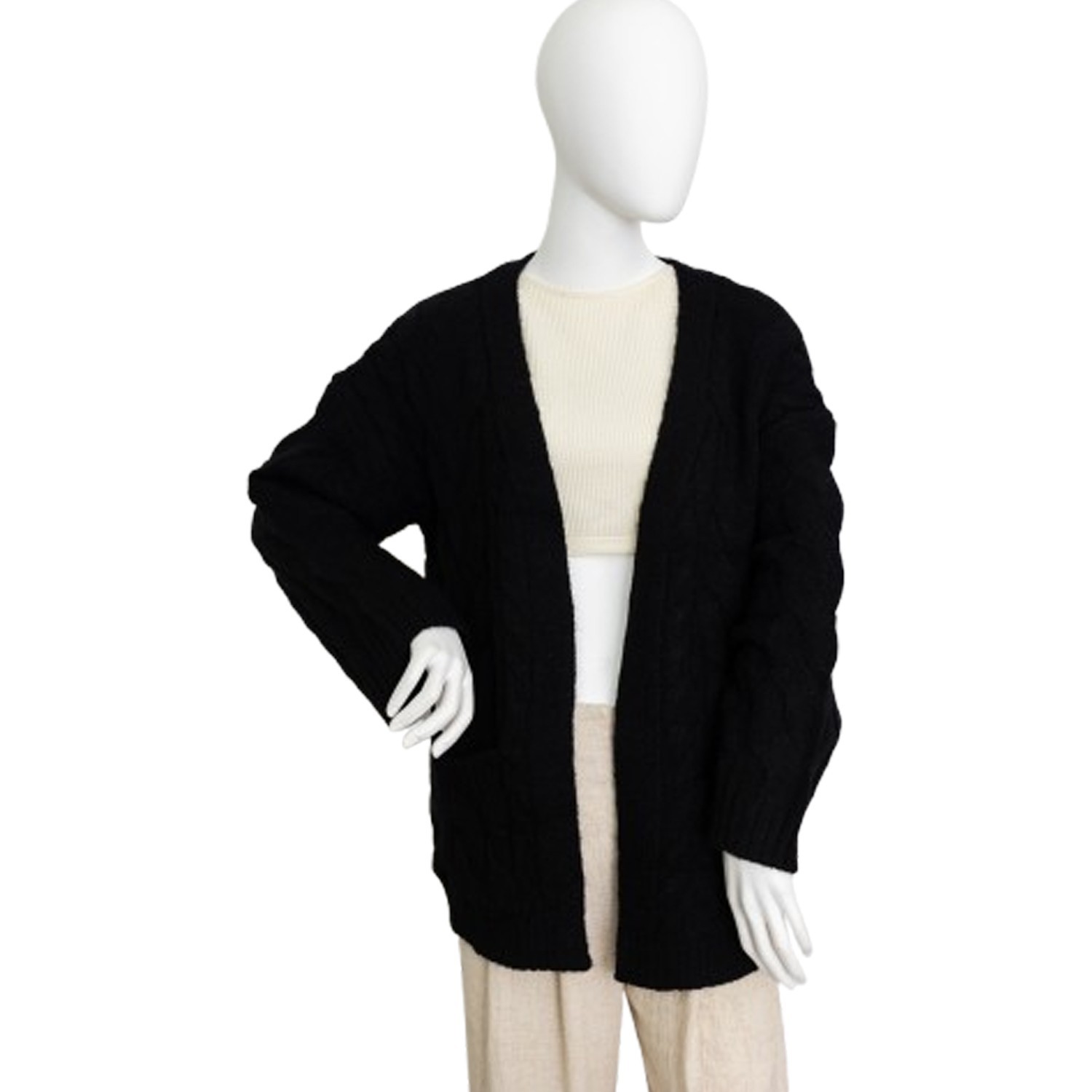 Dreamy Days Cable Knit Open-Front Cardigan – Cozy & Stylish for All Seasons