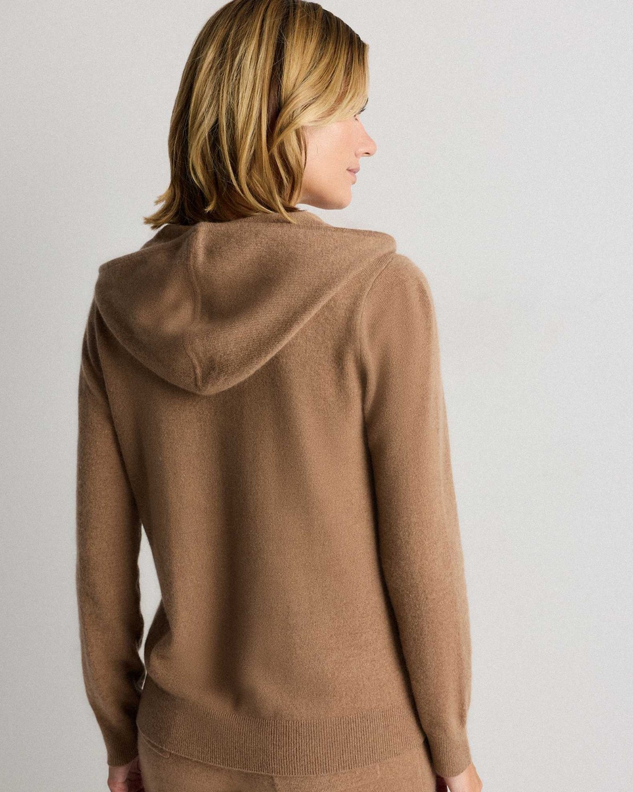 NWT Quince Mongolian Cashmere Full-Zip Hoodie Sweater