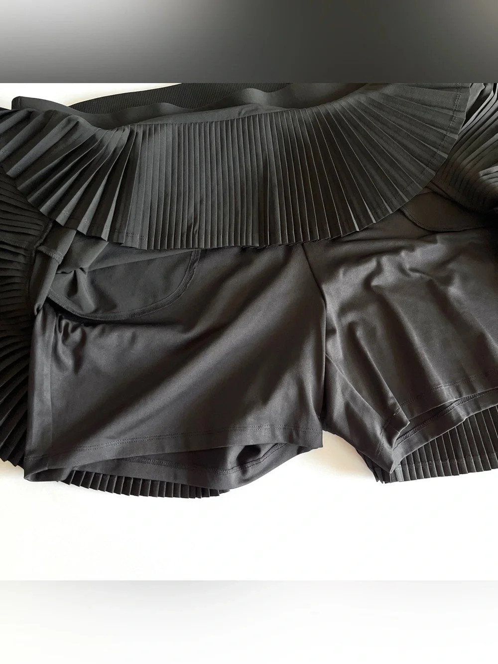 Chicos NEW zenergy pleated black skort women 3.5 18 Neema golf pickleball tennis