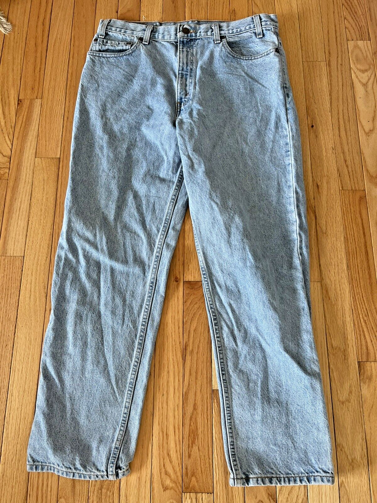 Vintage Levi’s 540 Relaxed Fit 36×29 Faded Distressed Denim Jeans Light Wash