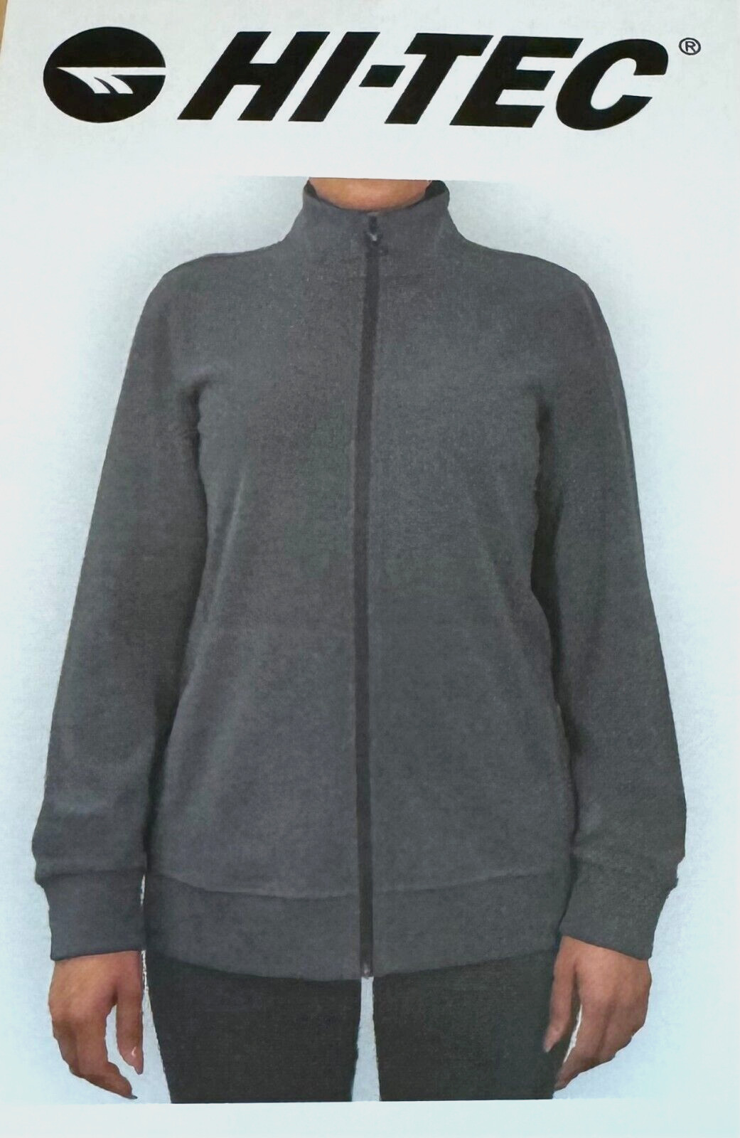 NWT Hi-Tec Women’s Super Cozy Full Zip Tech Fleece Gray Size L $70 WWW043