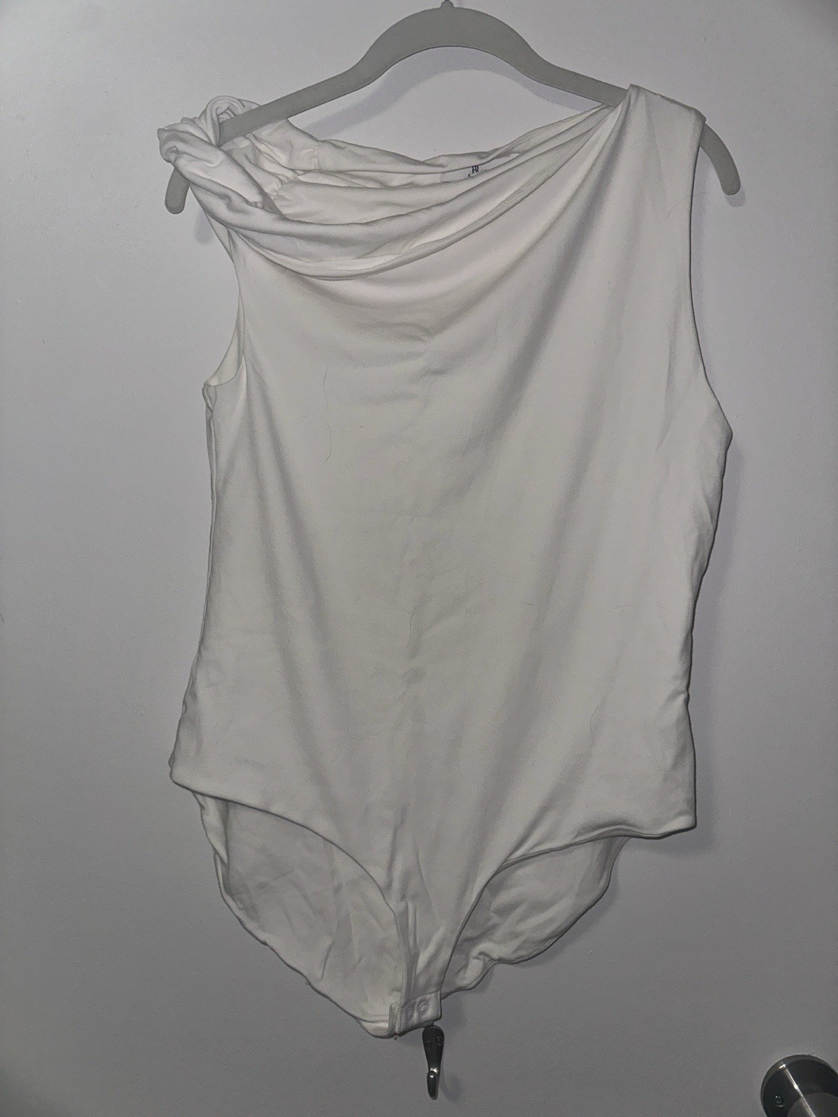 White Cream Banana Republic Bodysuit Off The Shoulder Size Large