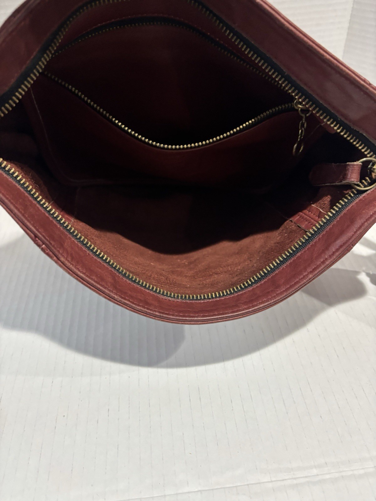 Coach Women’s Medium Leather Crossbody Purse Burgundy