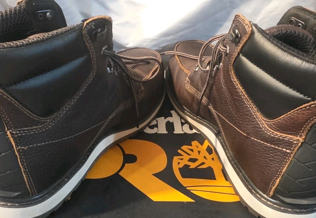 Timberland Pro Irvine 6″ Alloy Toe Work Boots Brown Men Size 10.5 NWB Defects