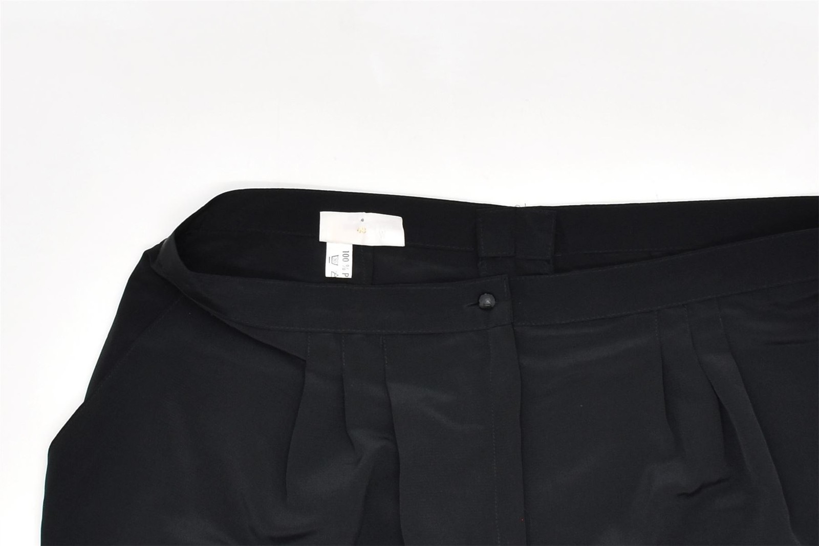BERND LINEK Womens Slim Casual Trousers EU 48 XL W34 L29 Black Polyester MT01