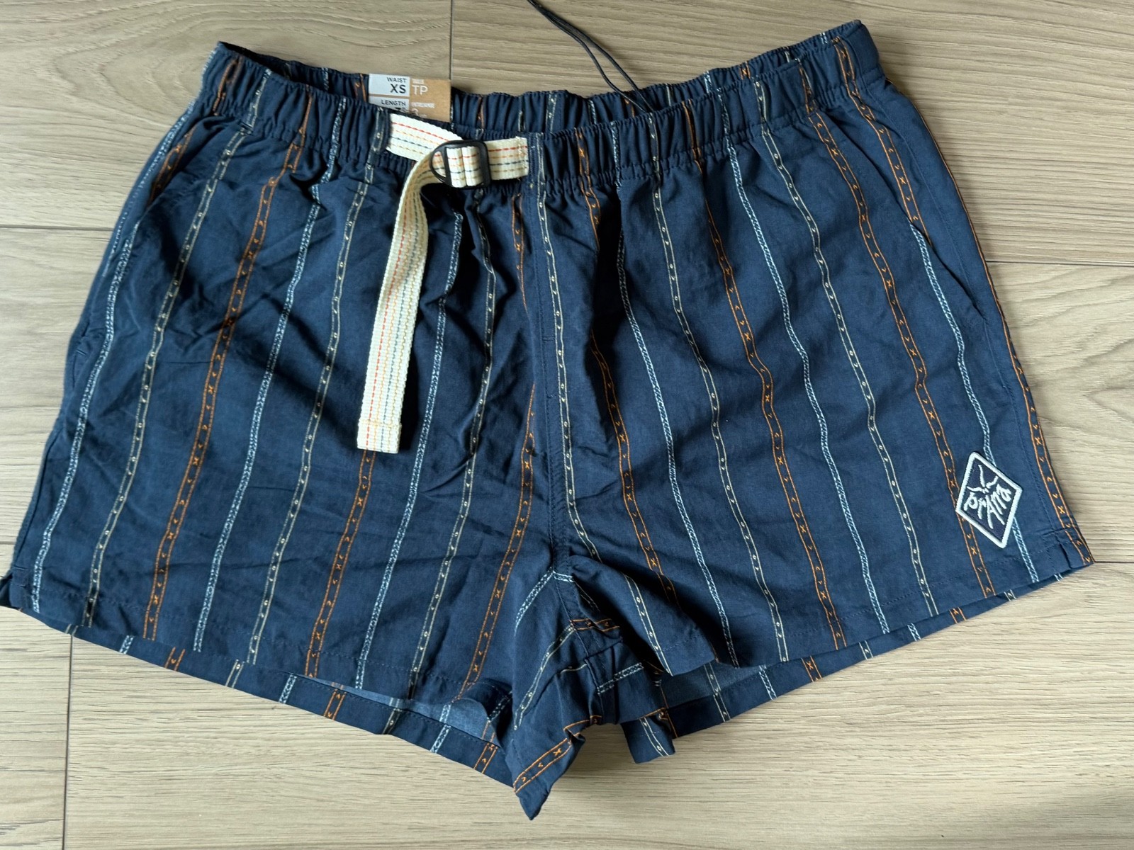 Prana Indio Heritage Short Men’s XS 3″ inseam Stormy Night NWT $75