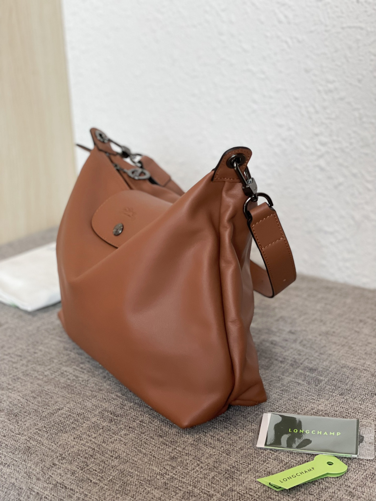 Longchamp Caramel-Colored Large Capacity Shoulder Tote Dust Bag Included No Box