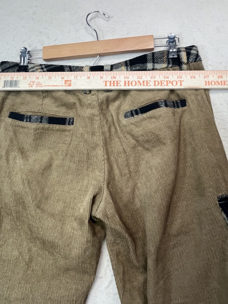 WeSC Men’s Brown Colorblocked Corduroy Cargo Pants Size 29Wx32L