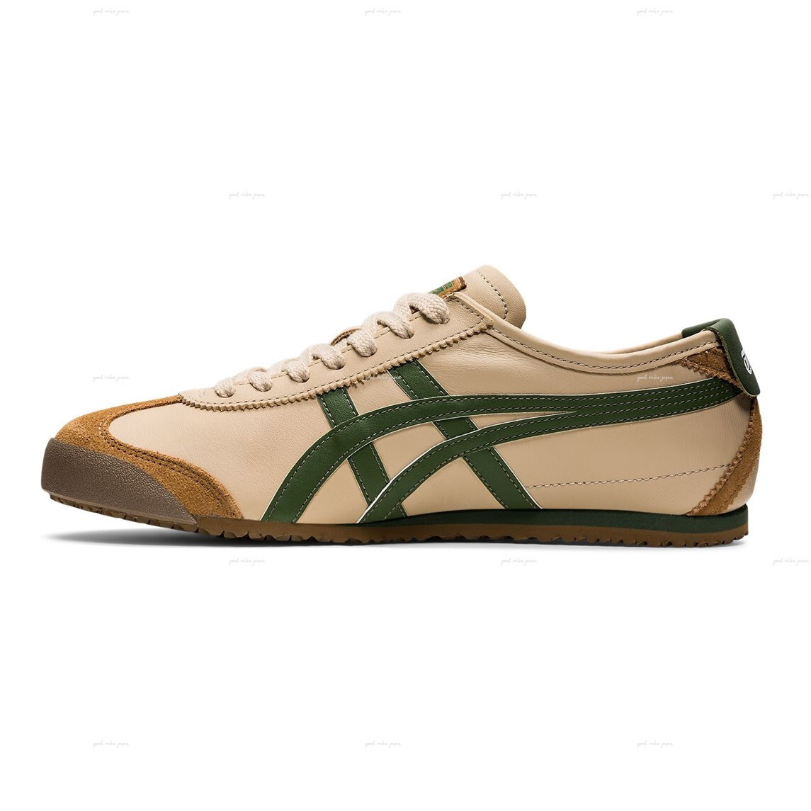 NEW Authentic Onitsuka Tiger MEXICO 66 1183C102 250 BEIGE GRASS GREEN