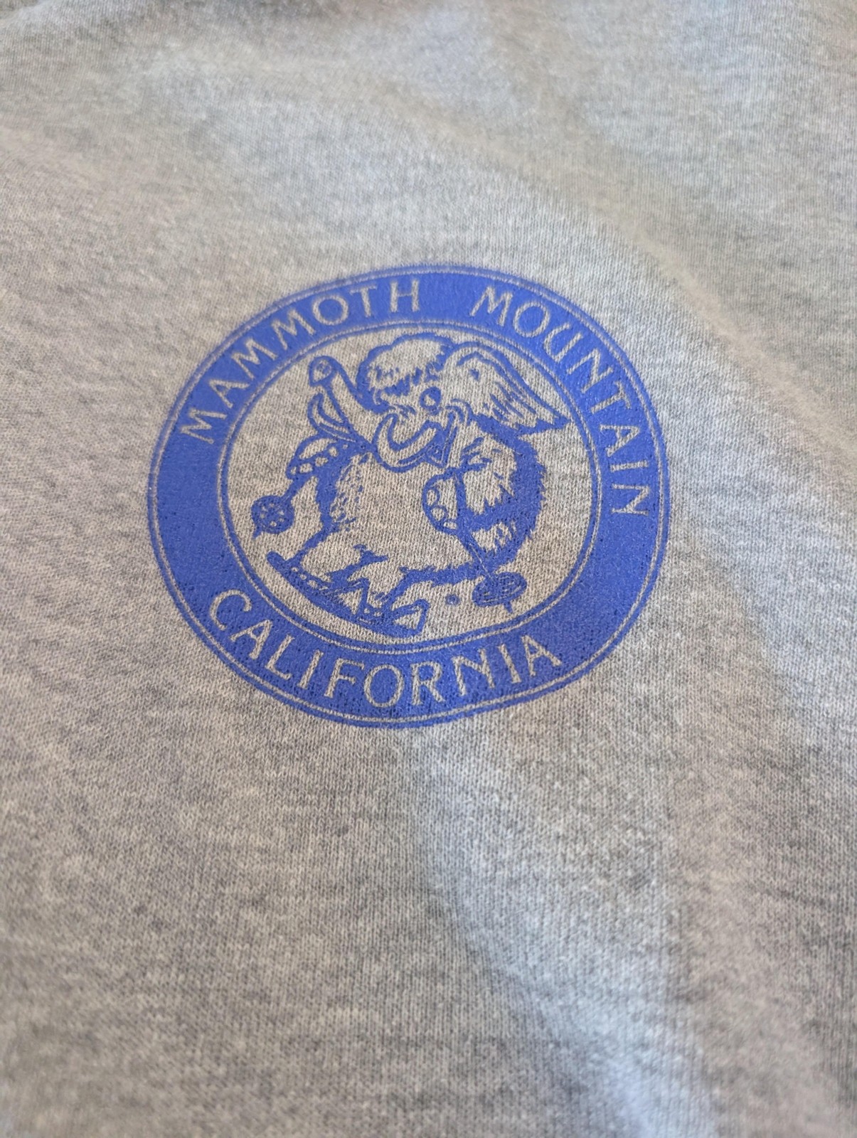 Mammoth Mountain Hoodie Mens XL Gray Soffe Skiing Mammoth Graphic California