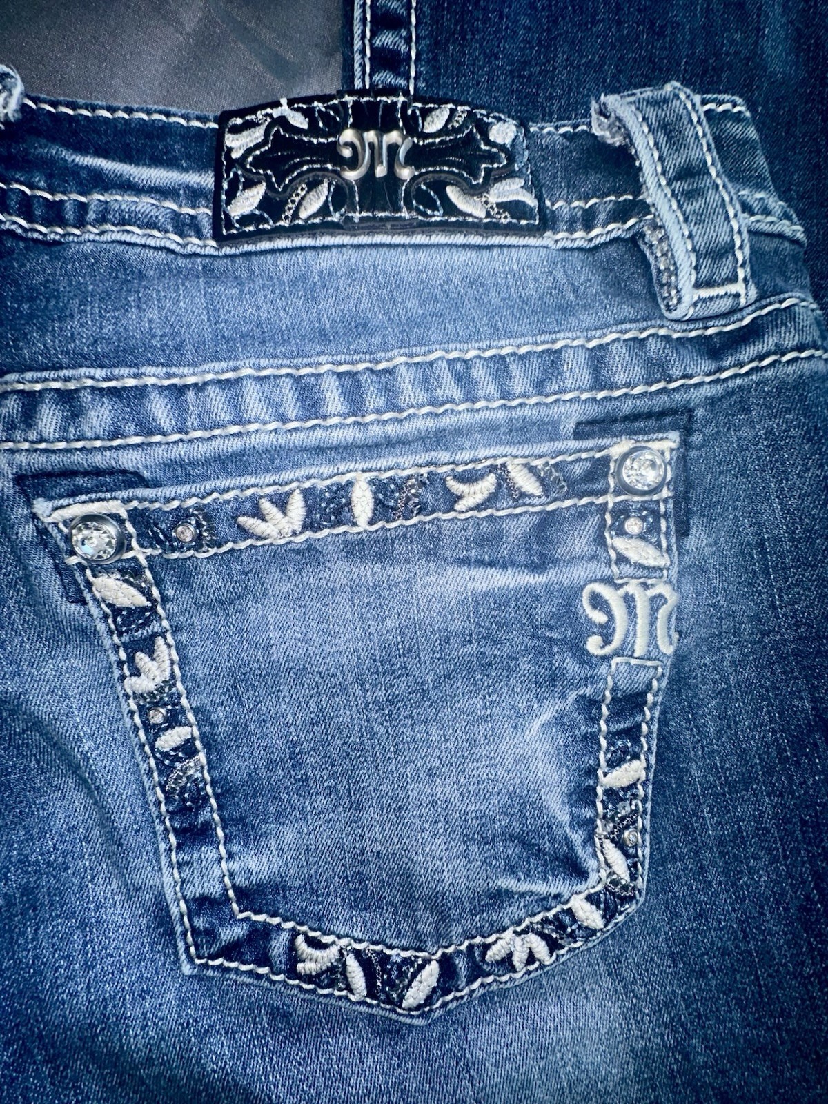 Miss Me Western Floral Border Bootcut Jeans Size 29