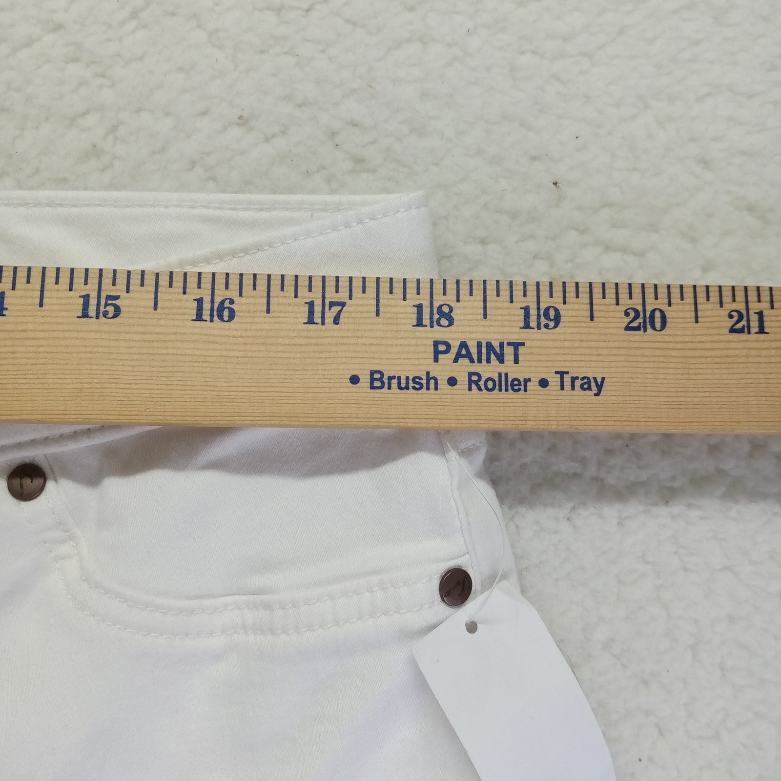 Simply Vera Vera Wang White Mid Rise Shaping Denim Legging Size XL New