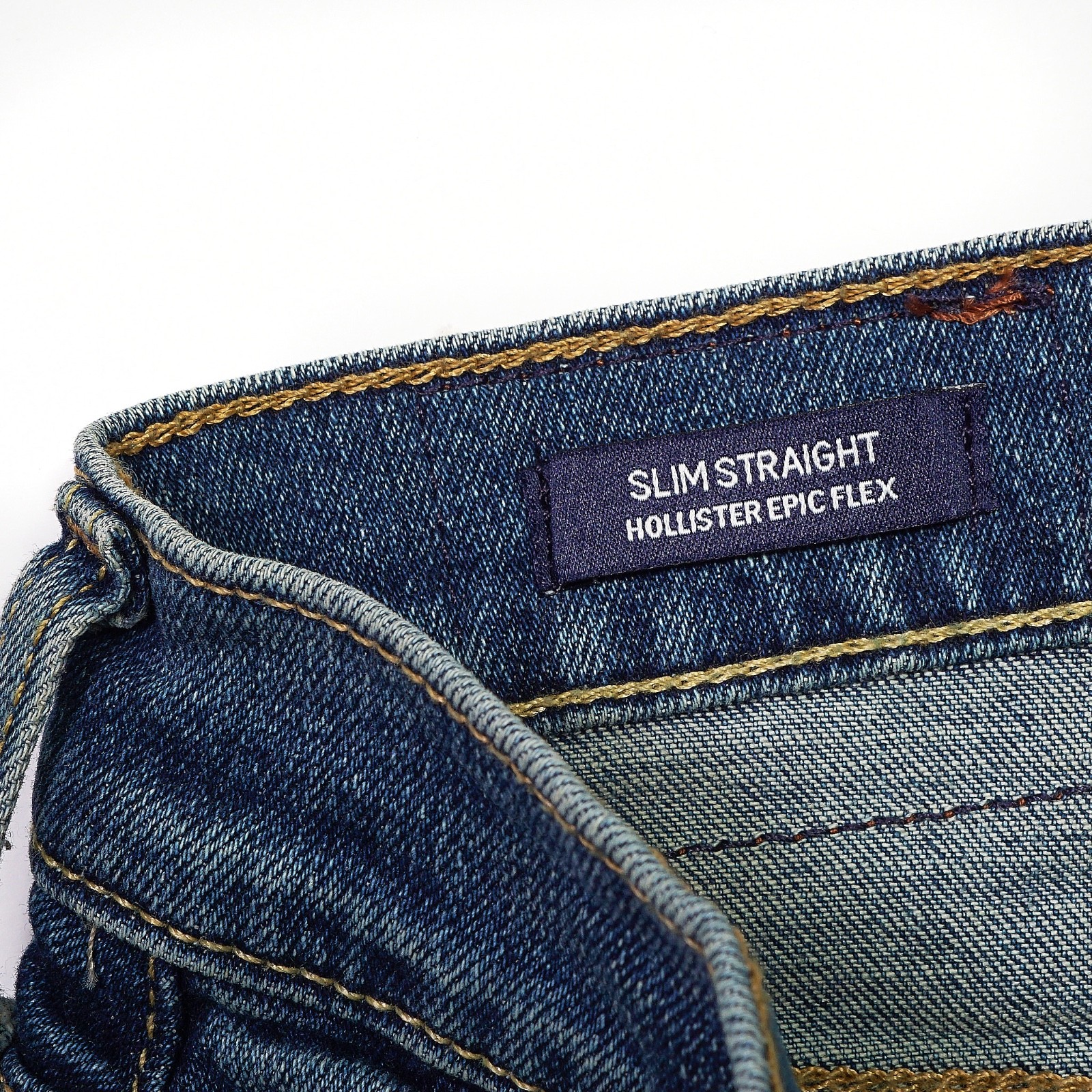 Hollister Epic Flex Slim Straight Jeans Mens 29×32 NWT New Medium Wash Stretch
