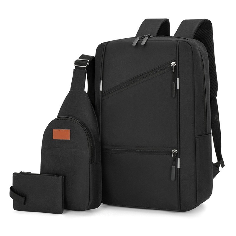 Blue Business Laptop Waterproof Backpack Set Travel College School Bag