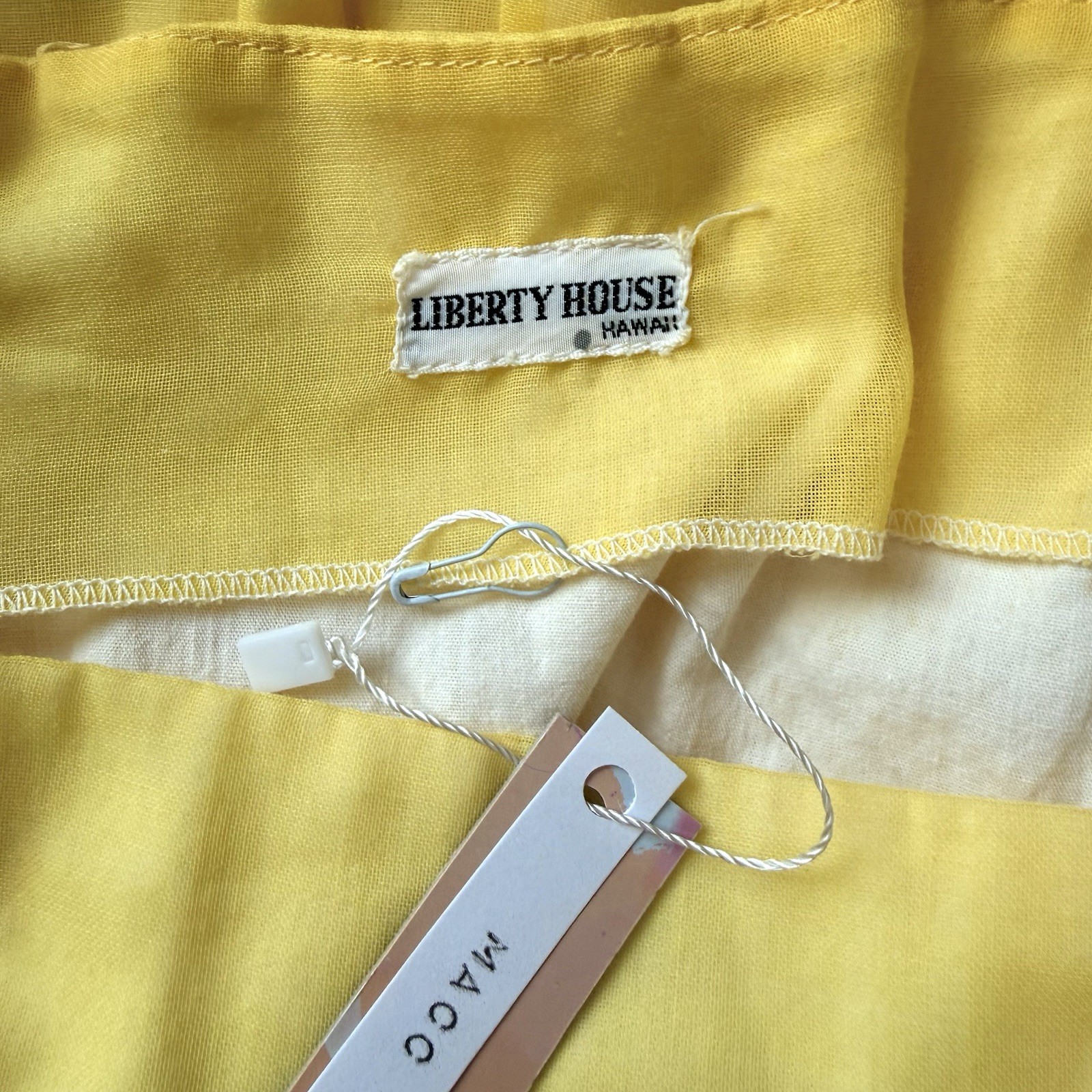 Vintage 1960s Liberty House Yellow Maxi Dress 6 Hippie Embroidered Festival #167