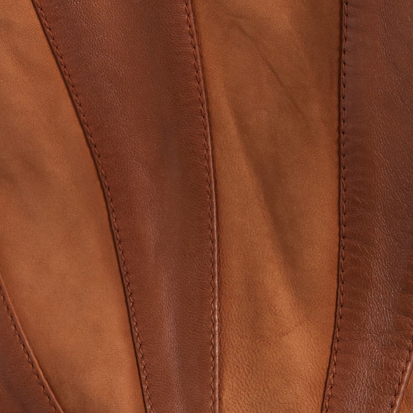 Women’s Real Leather Jacket Classic Tan Brown Studded Collar Zip Up Casual Coat