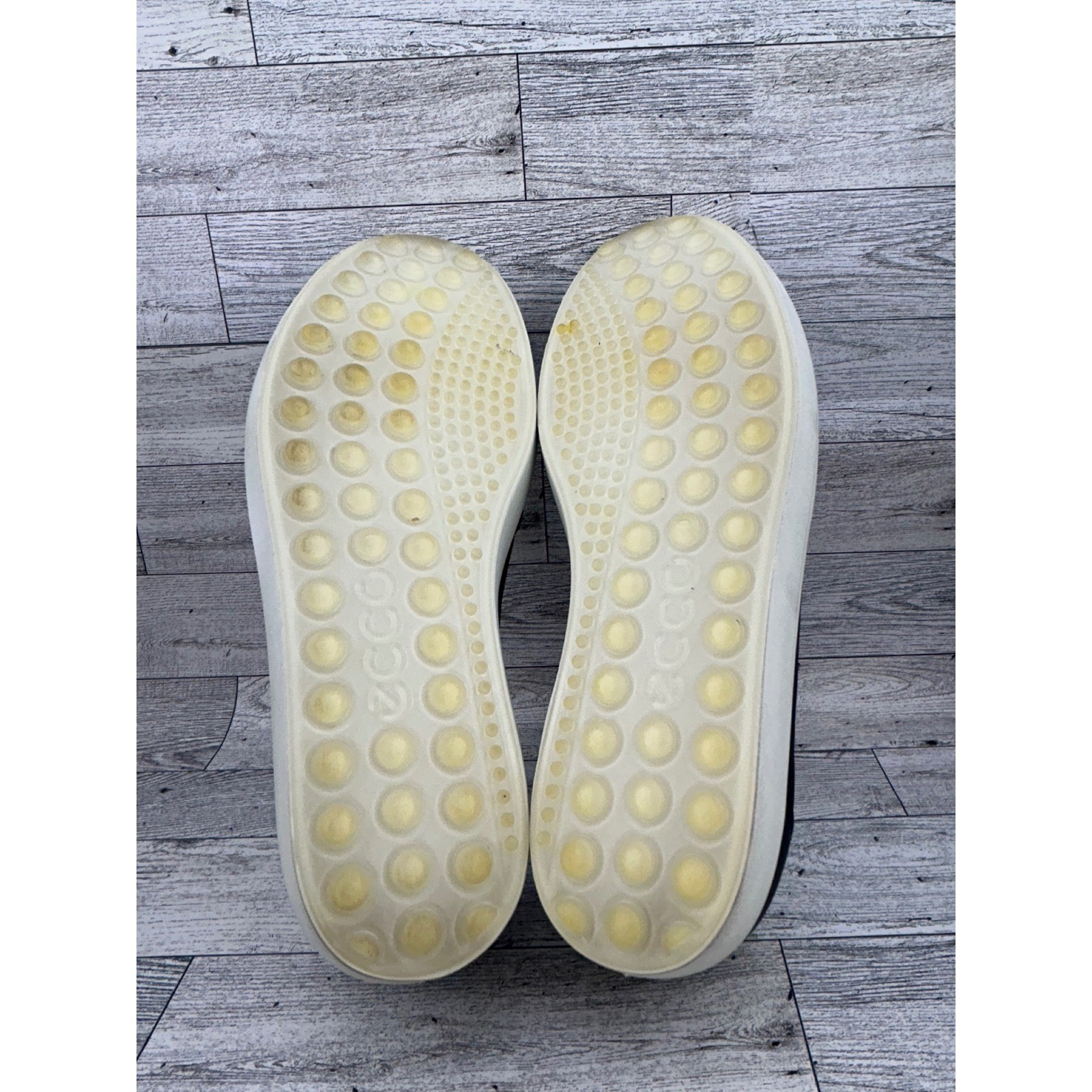 ECCO Soft 7 Woven Slip On Black Leather Shoes 470113-01001 Women EU 40 US 9-9.5