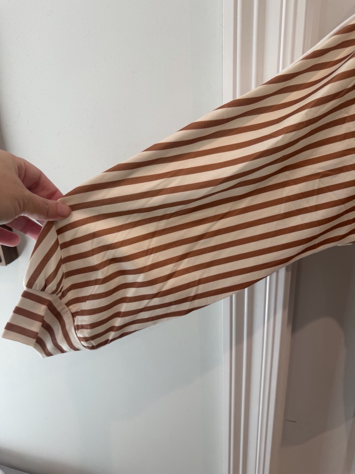 Striped Shirt With Pockets On The Chest Size Large Oversized