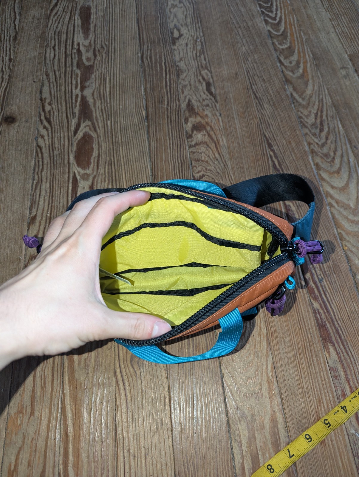 Topo Designs Mini Quick Pack Botanic Green Clay 1.7L Shoulder Sling Waist Fanny
