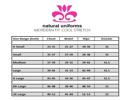 Medical Nursing Natural Uniforms Women’s Cool Stretch V-Neck Top and Cargo Pant