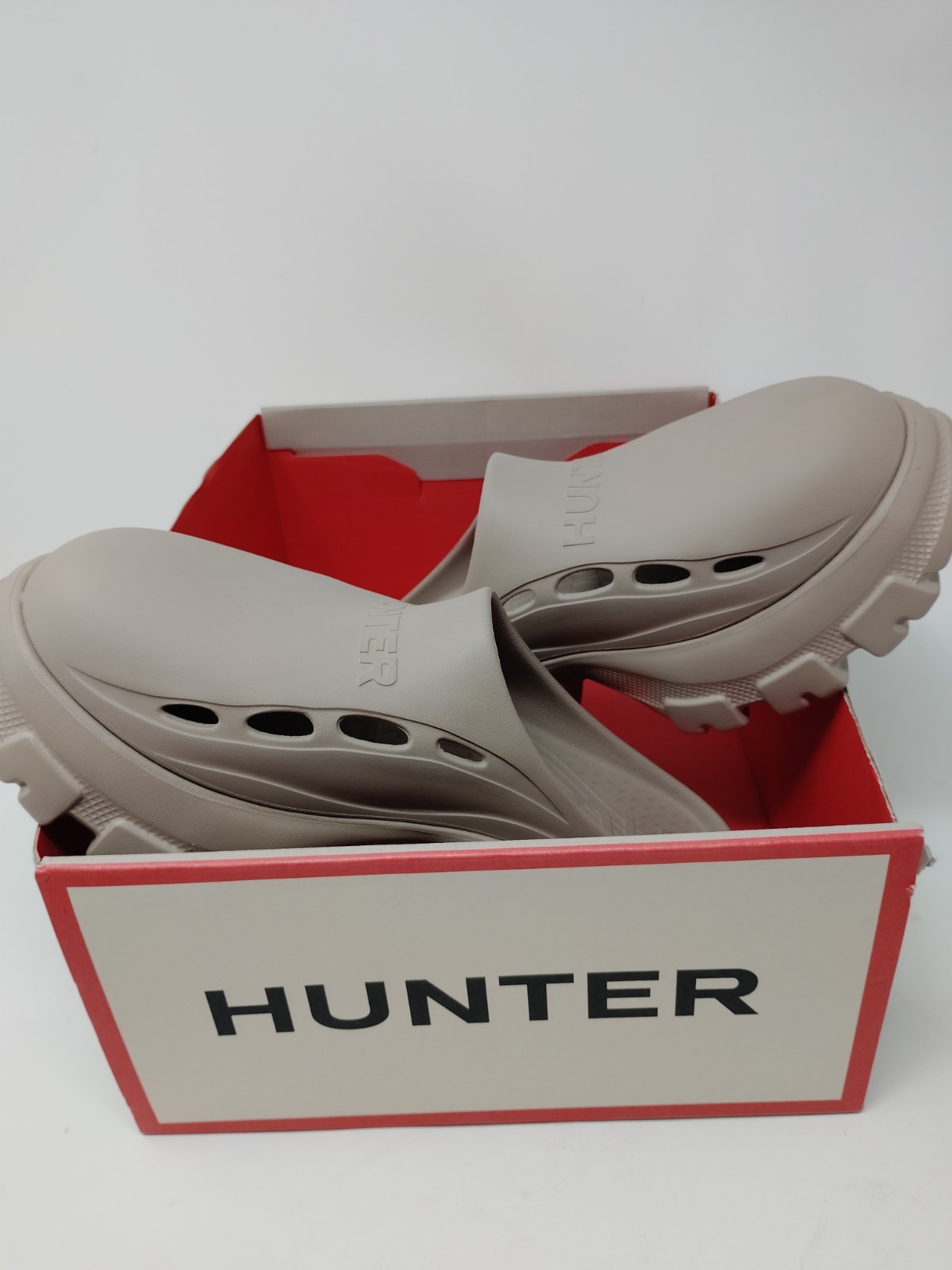 Hunter Bryce Platform Clogs Women’s Size 9 Light Natural Mules Shoes Sandals