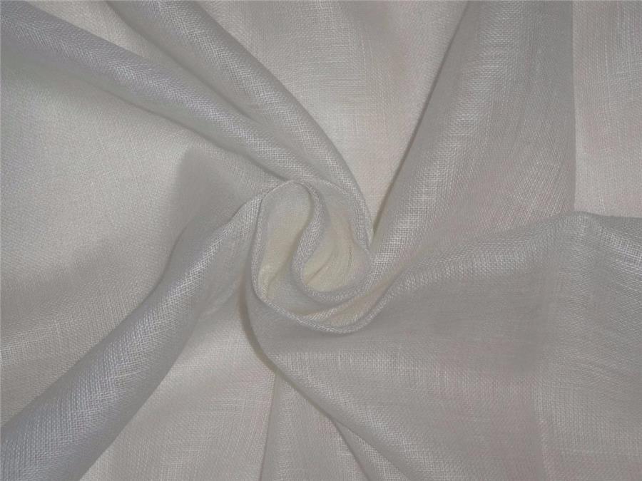 Thin 26 momme off white /light cream pure linen fabric 59″ wide *PKT41