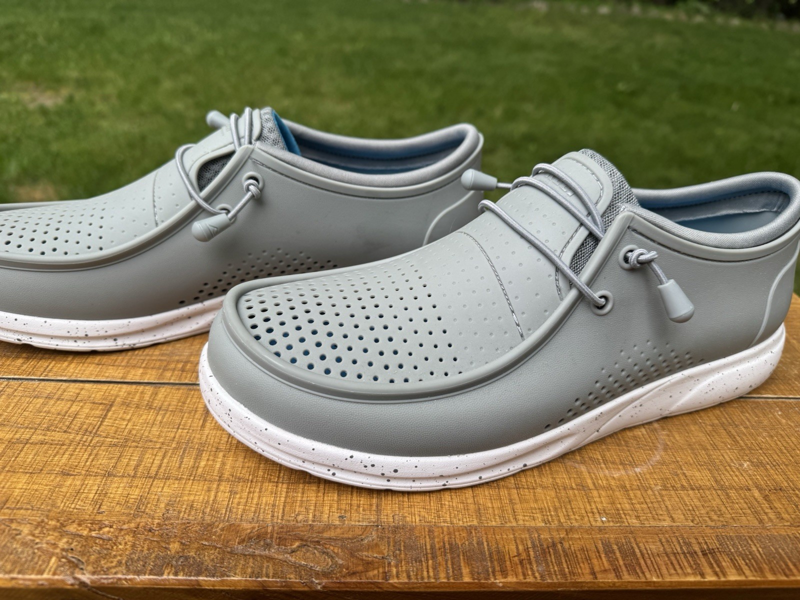 Reef Mens Water Coast Slip On Water Shoes Grey Boat Deck Beach Casual Size 11