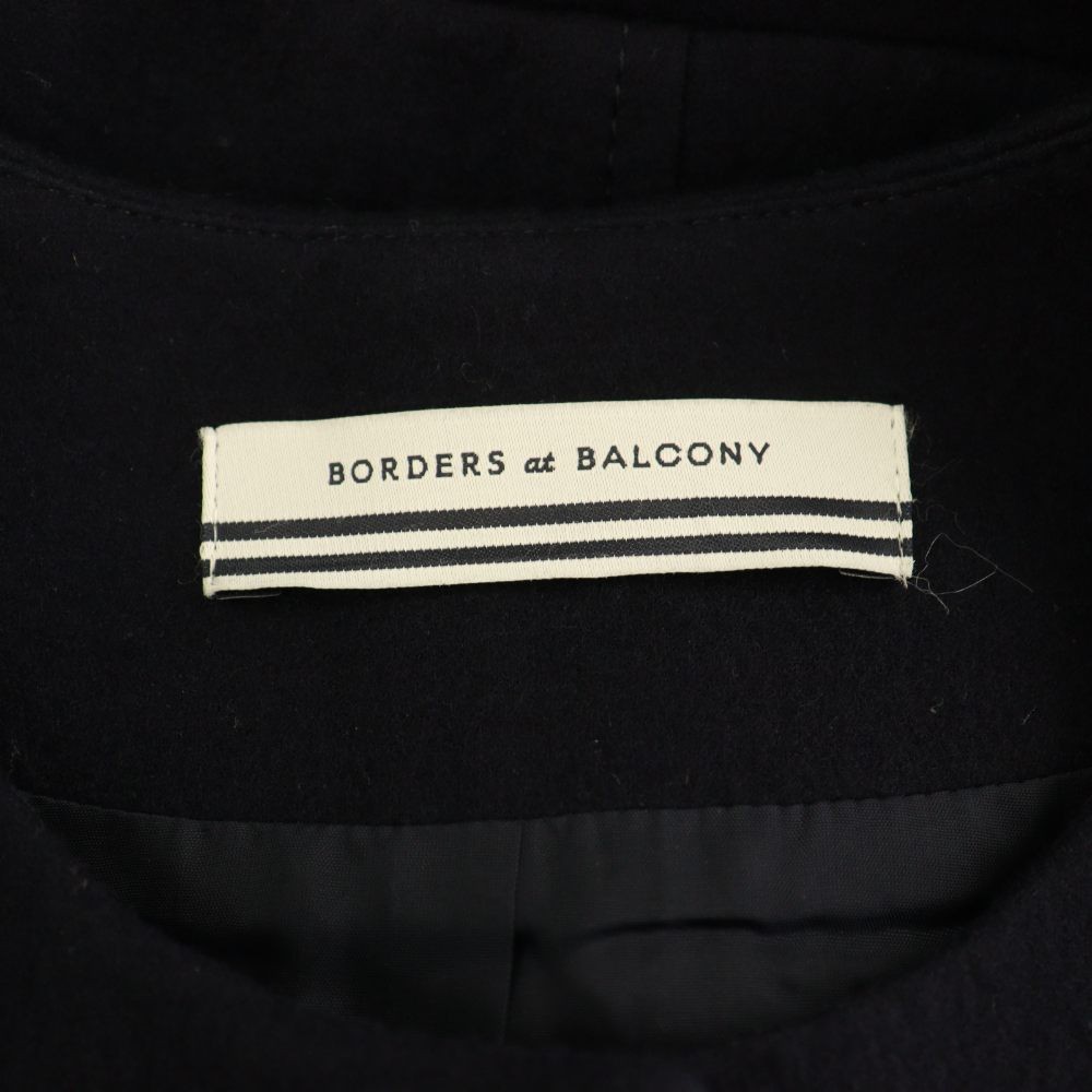 BORDERS at BALCONY Wool Peplum Jacket Navy Size 36 Ladies Blazer