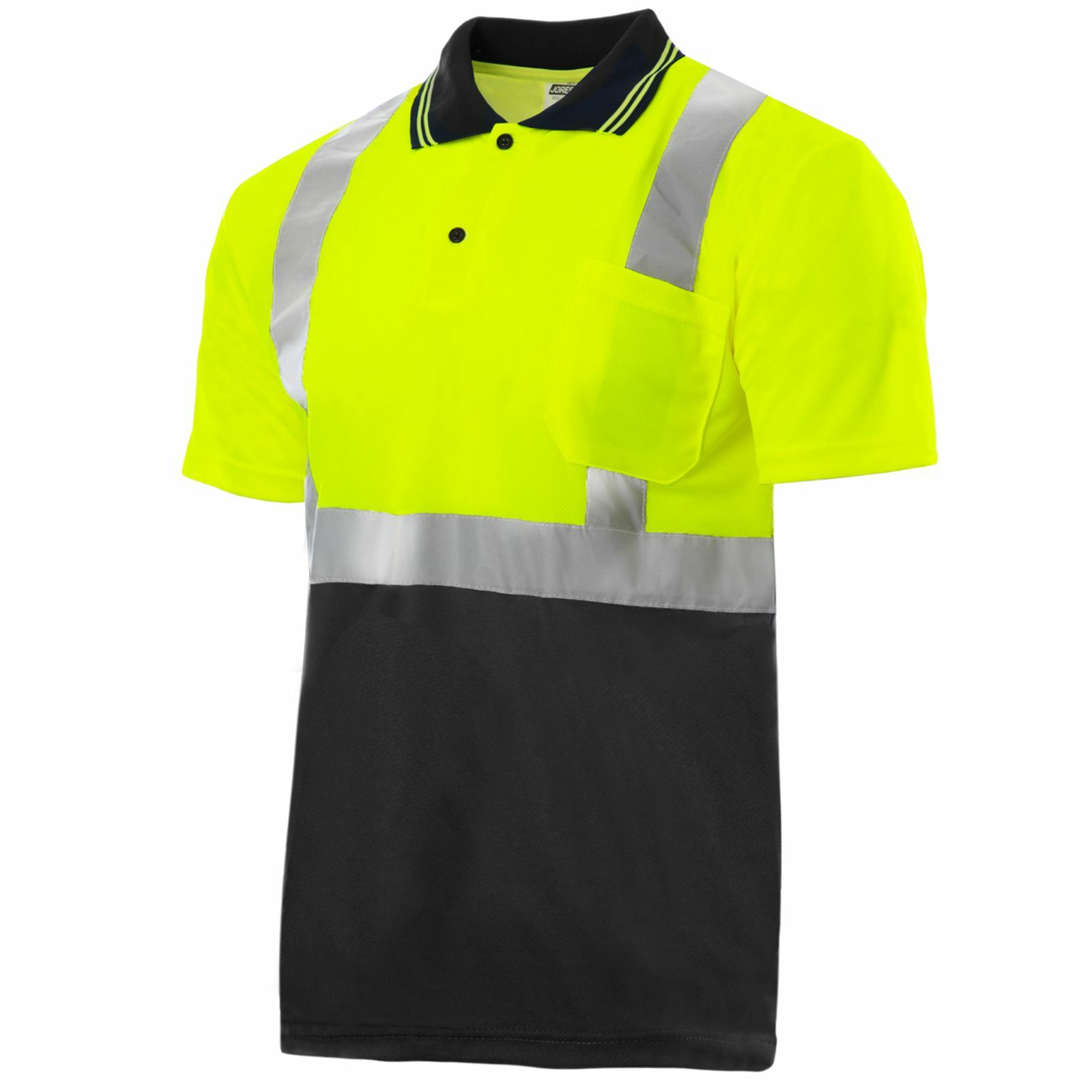 Printed NEW JORESTECH ANSI/ISEA Class 2 Safety Reflective Quick-Dry Polo Shirts