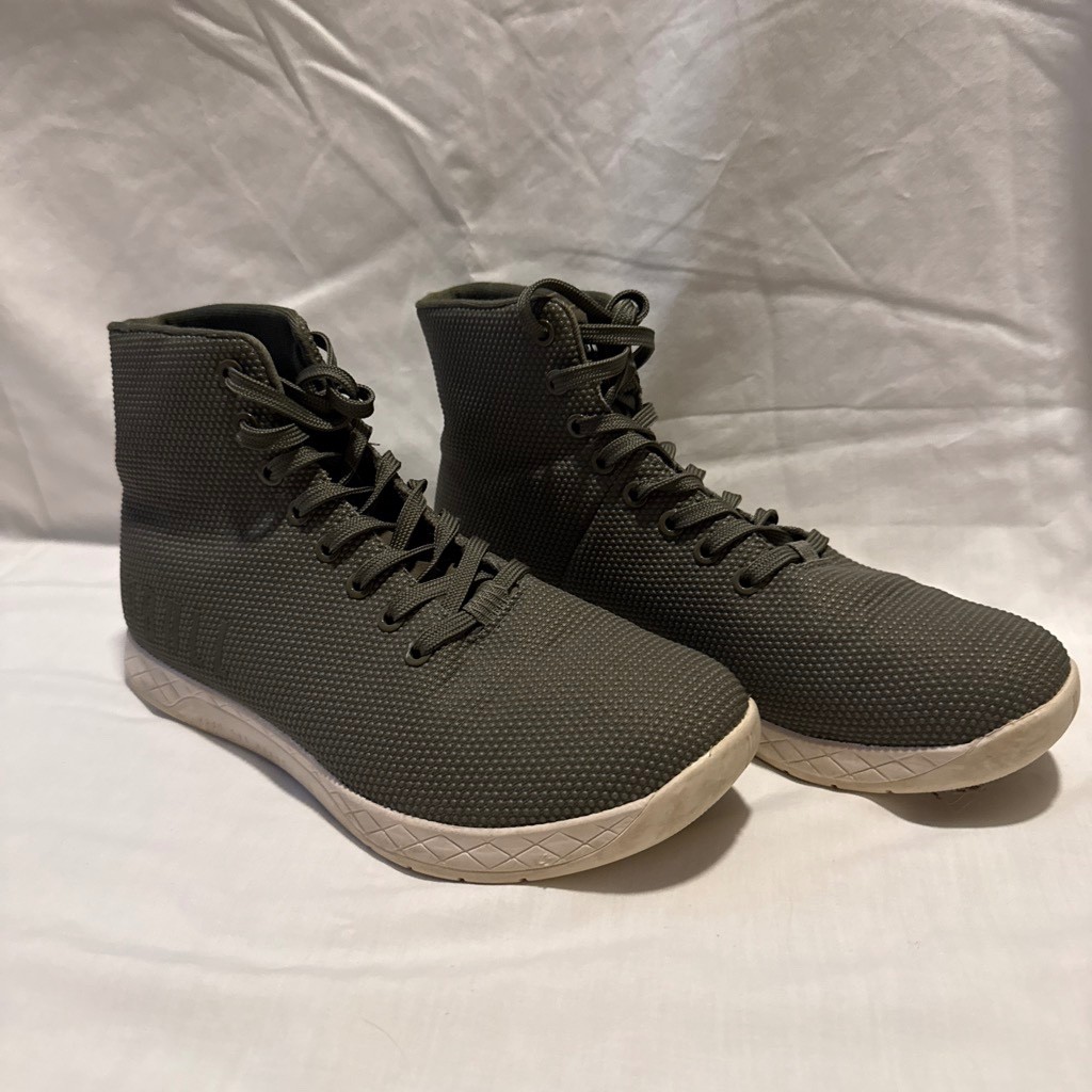 Nobull Super Fabric Trainer High – Men’s Size 11 – Green Ivory – Brand New –