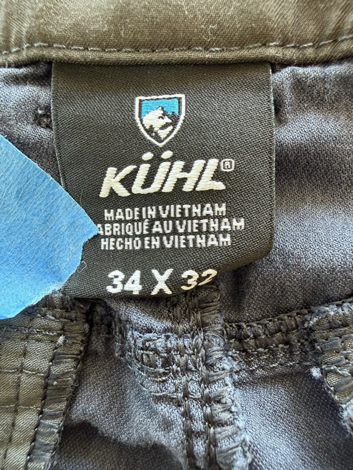 Kuhl Resistor Lite Chino Pants Men’s 34×32 Blue Comfort Stretch Actual 35×31