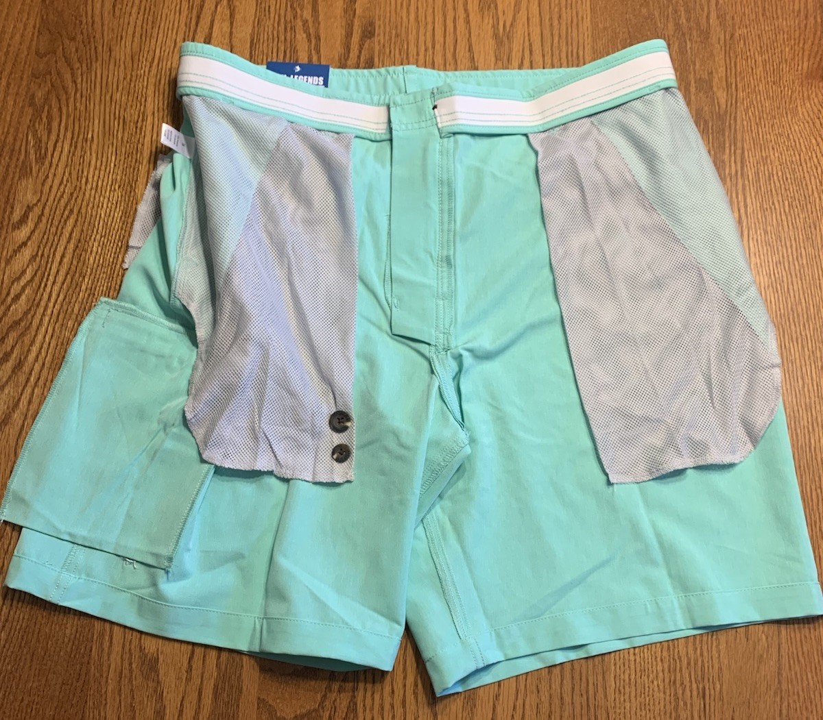 REEL LEGENDS Performance Outfitters Mens Green SHORTS Sizes 34-44 RLM1067 NWT