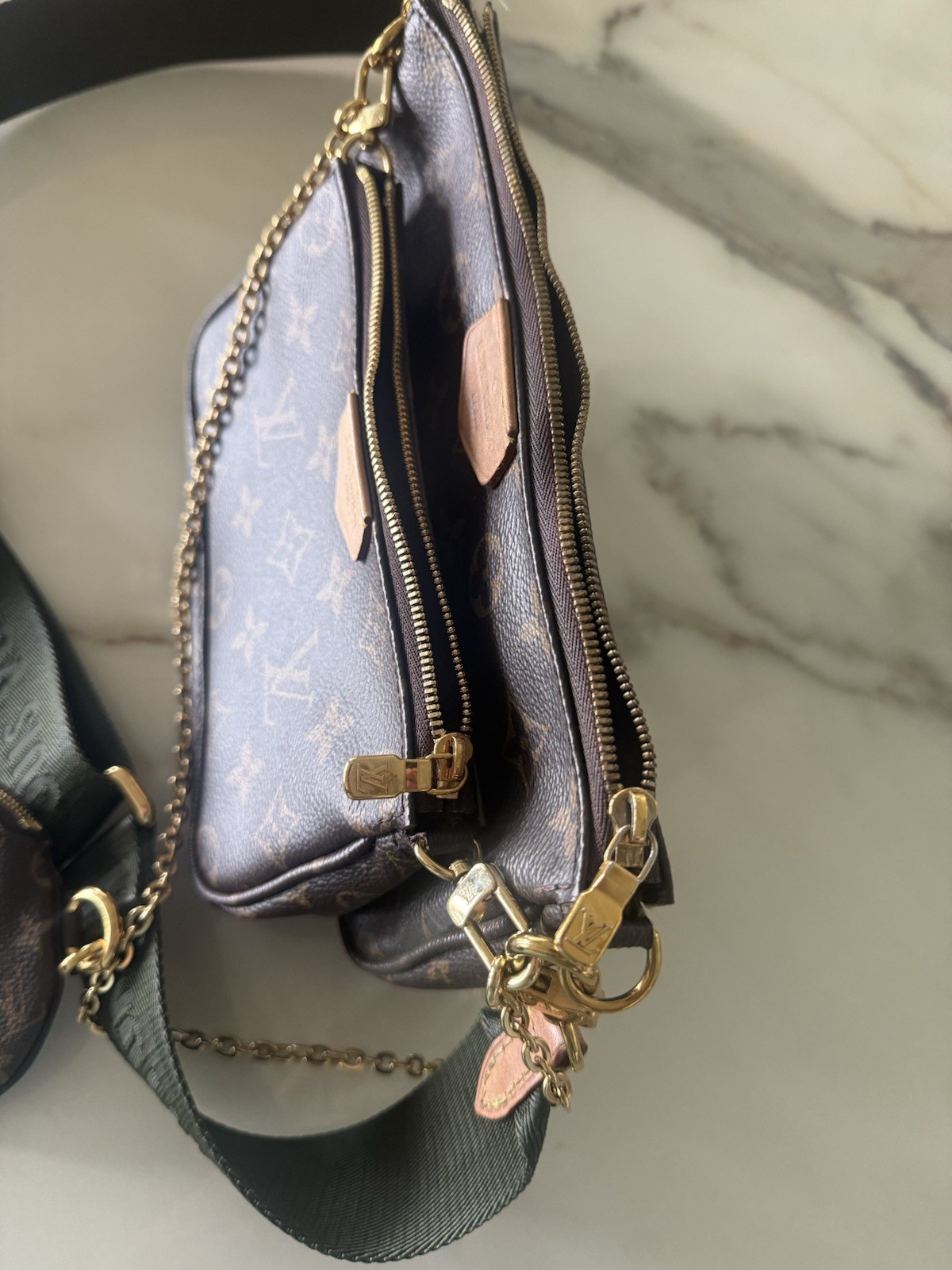 Louis Vuitton Multi Pochette Accessories Monogram Brown Crossbody Bag