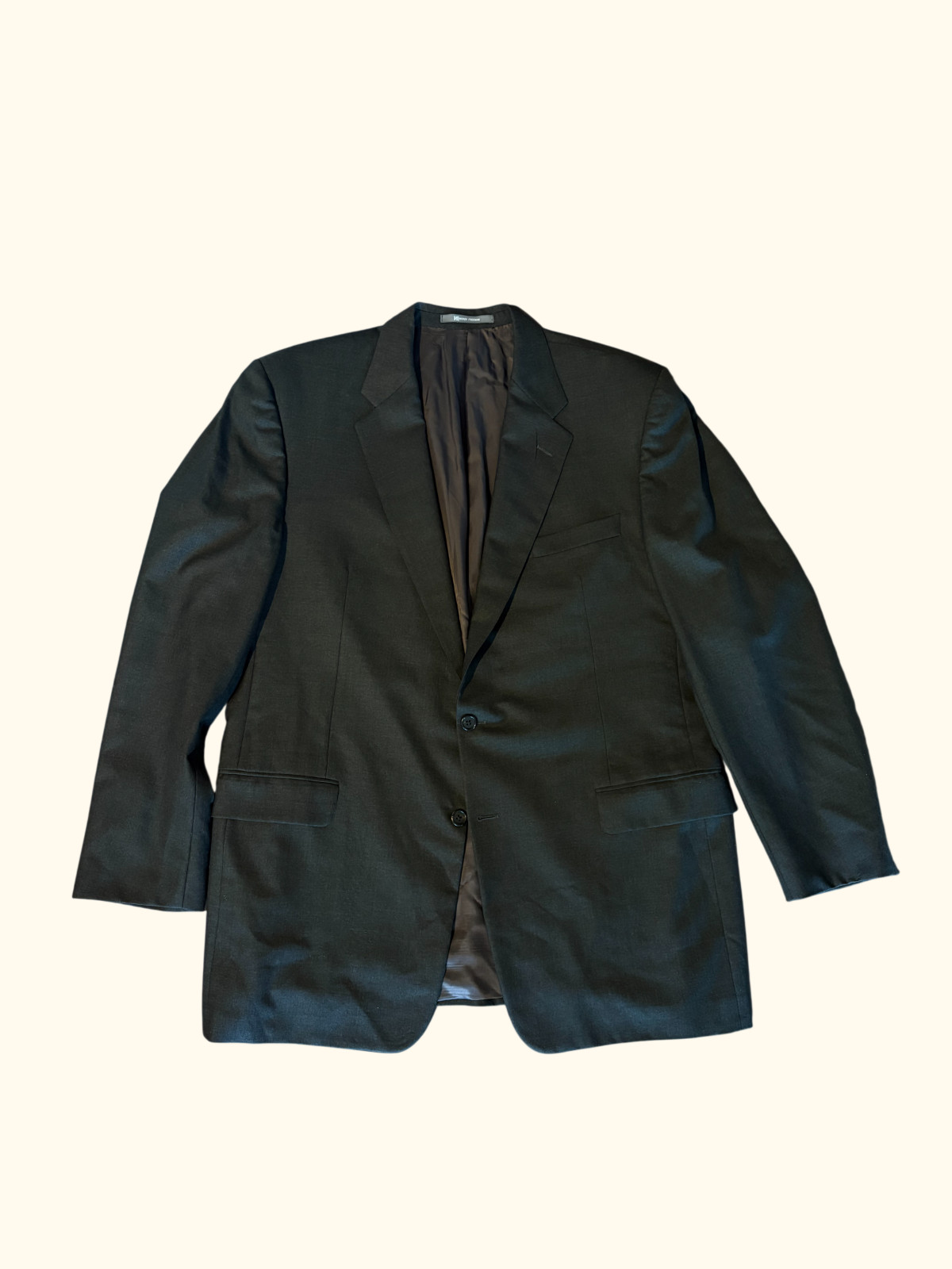 Hickey Freeman Loro Piana Charcoal S130 Wool Blazer Jacket Men’s 46L Madison USA