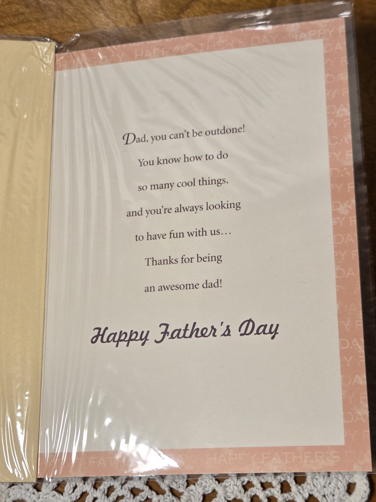 Fathers Day Gift Set White Buttoned Shirt XL/17 Navy Blue/Gold Tie+Greeting Card