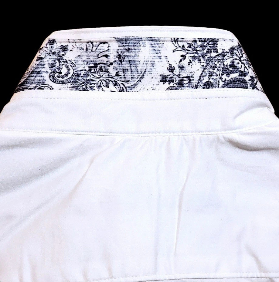 $378 Robert Graham Maelstorm Button Down Embroidery Tiger Dragon Paisley Shirt L