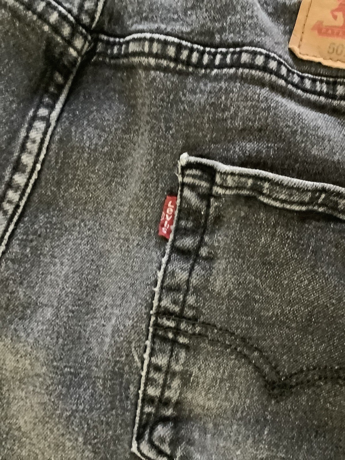 Levi’s Jeans 501 Button Fly 34×34 Charcoal Black