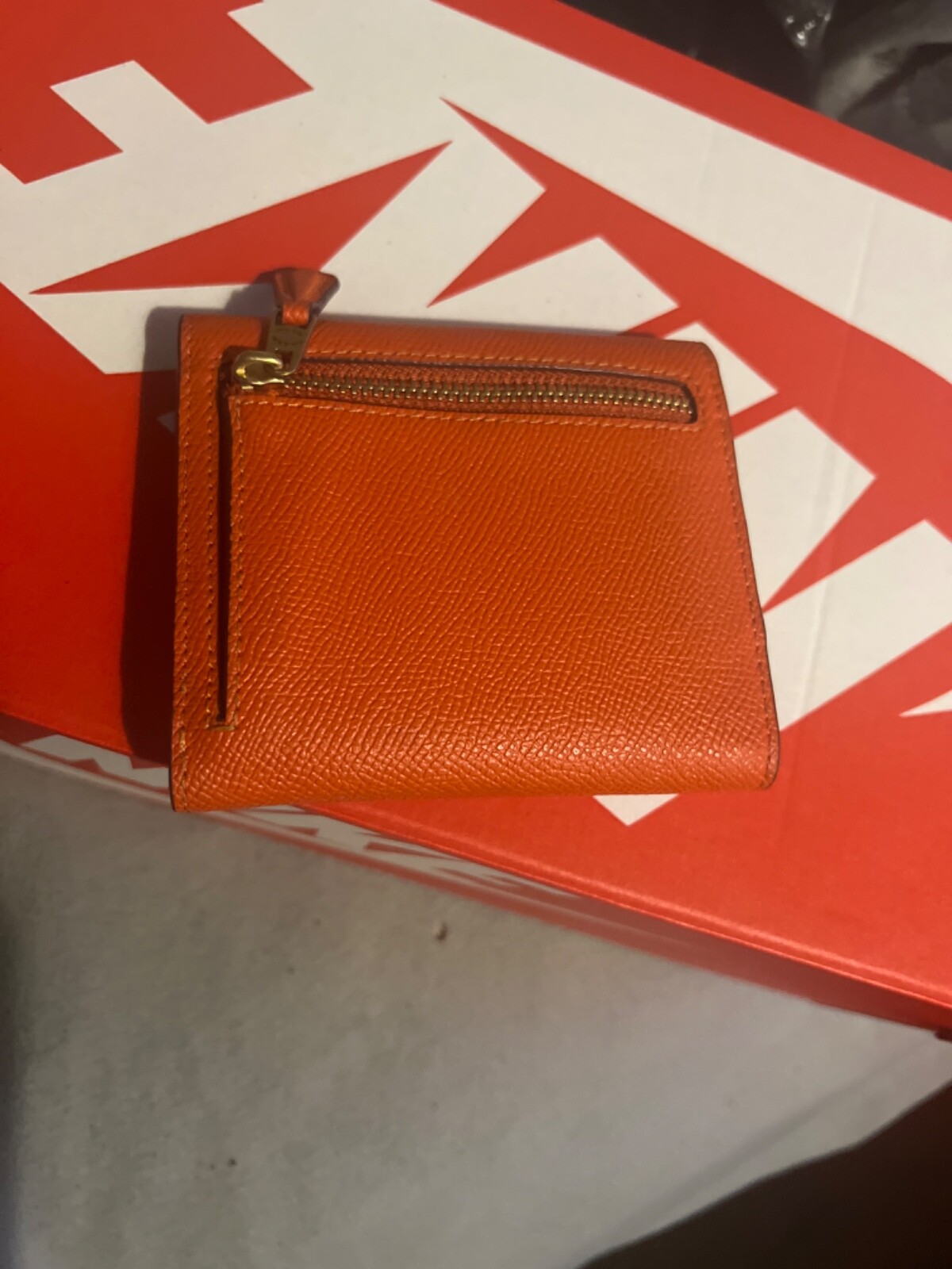 Coach Trifold Wallet Ch808 B4B4D Win Small Sun Orange Ladies Wyn japan