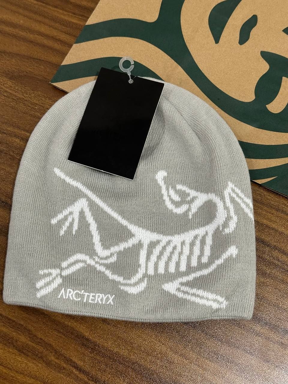 Arc’teryx Bird Graphic Beanie V2 Gray Knit Hat Unisex NWT
