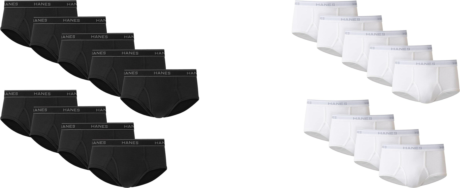 Hanes Men’s Tagless Briefs Underwear (9 Pack)