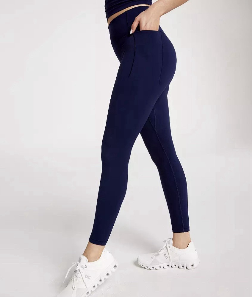 CALIA Inspire High Rise 7/8 Leggings Pockets Blue or Gray XXS XS S $98 NWT