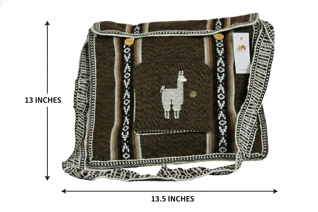 Vintage Peruvian Wool Crossbody Bag – Morral Peruano de Lana