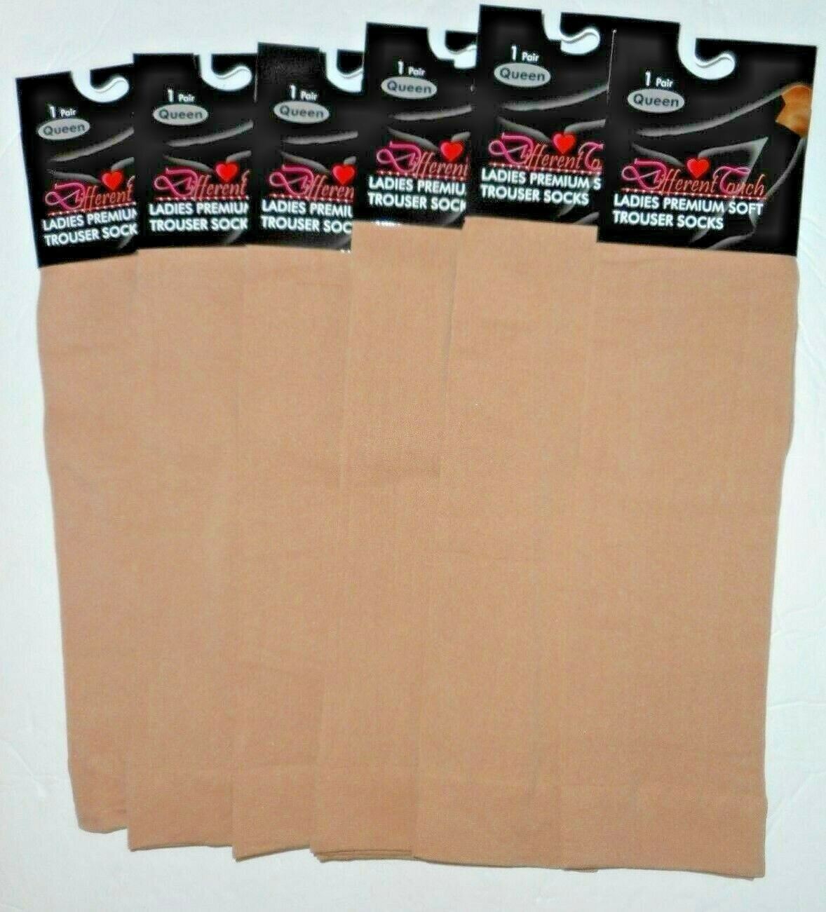 6 Queen Size Trouser Sock 10-13 DIFFERENT TOUCH *YOU PICK THE COLORS* SUMONA