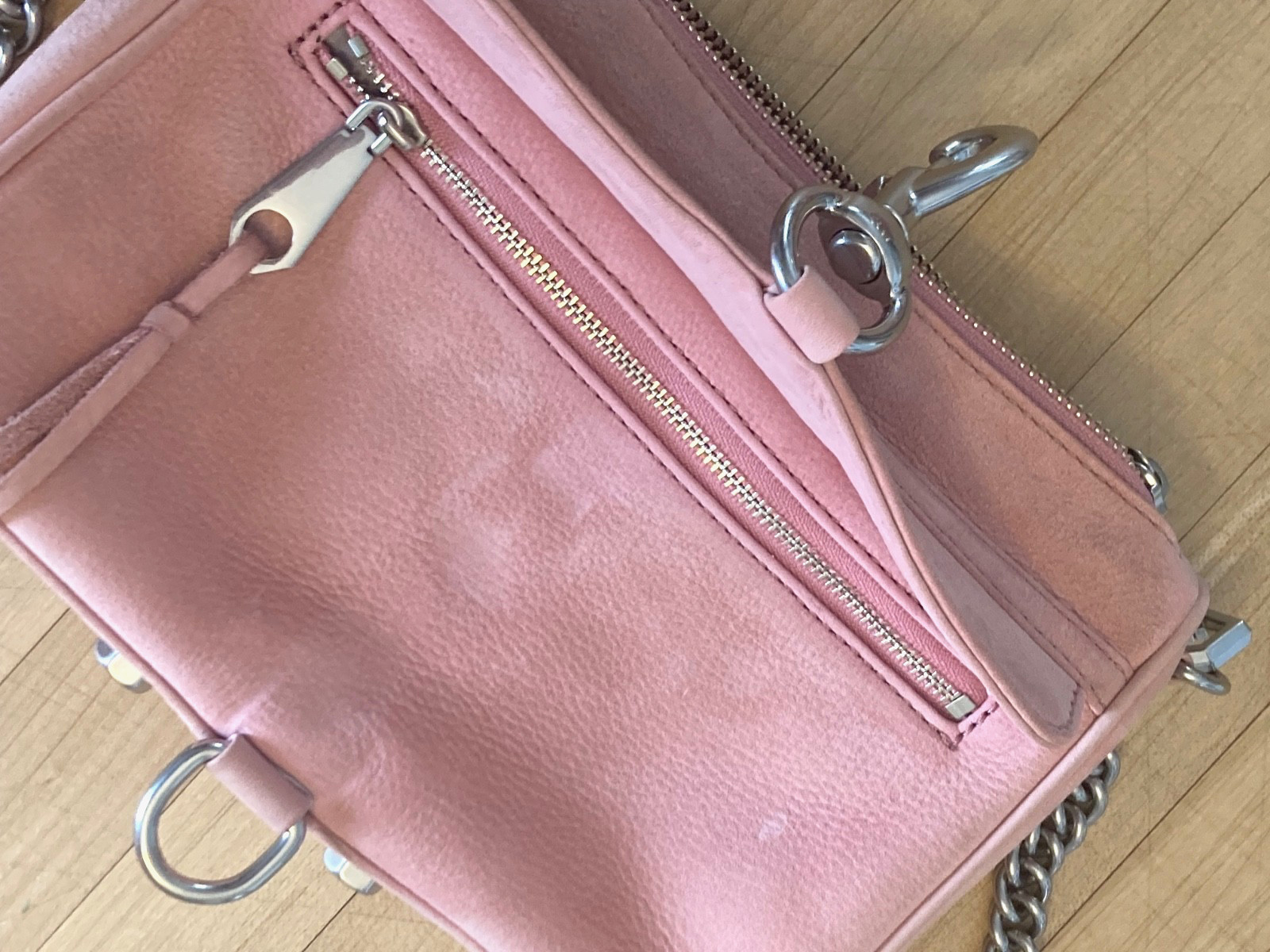 Rebecca Minkoff mini MAC Crossbody Pink Suede