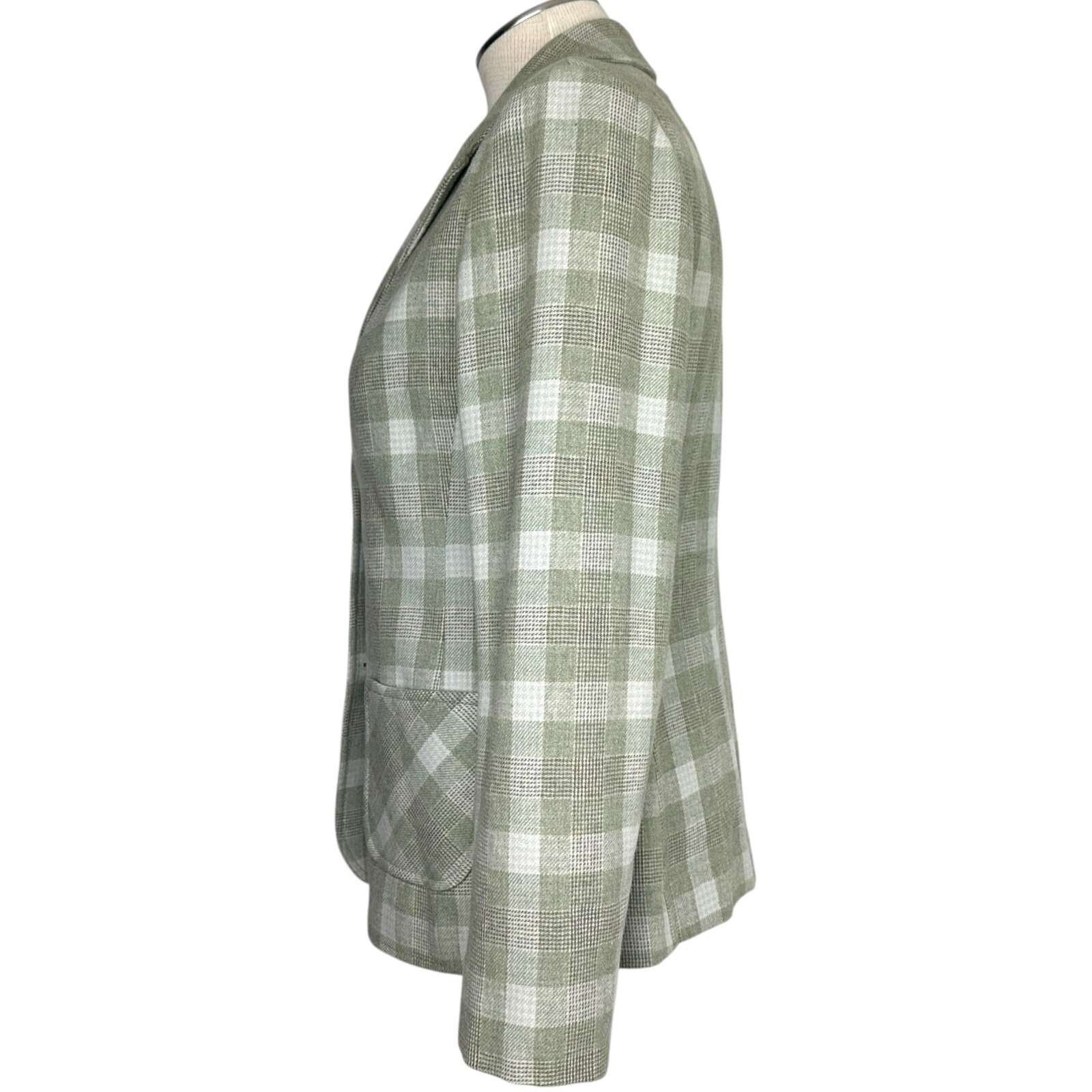 Vintage Young Pendleton Juniors Green Virgin Wool Blazer Jacket 13-14