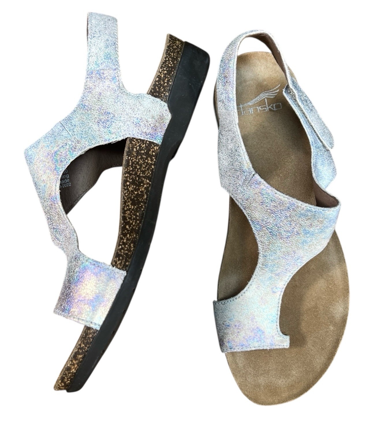 Dansko Women’s Reece Metallic Slingback Sandals Size 37 US 6.5